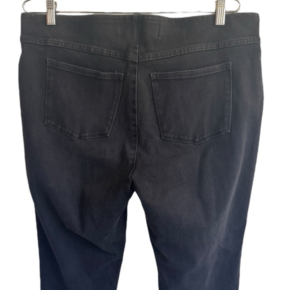 Soft Surroundings Black Ultimate Denim Pull-On Pants, Size L - Picture 6 of 7